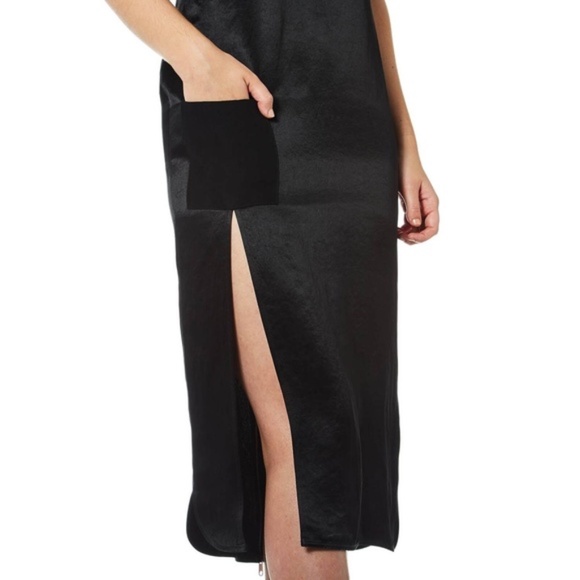 NWT Versus Versace Women's V-Neck Slip Dress - Black - Picture 2 of 8